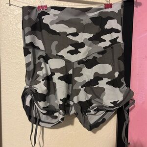 Aerie Gray Camouflage Shorts